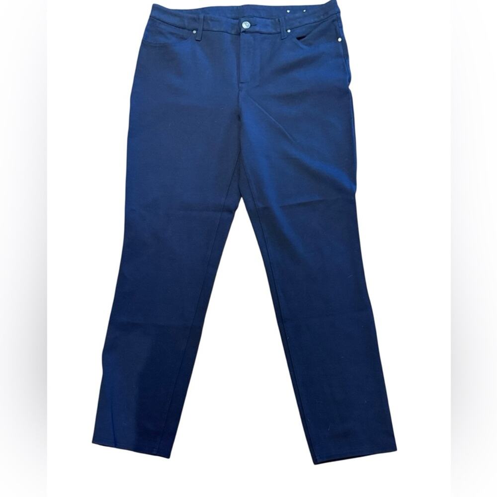 Chico's Women's 2R (12) Navy Stretchy Jean Style Pants